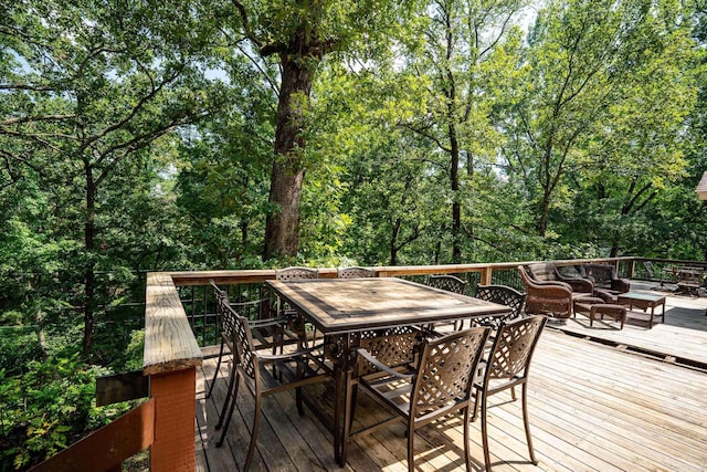 view of wooden terrace