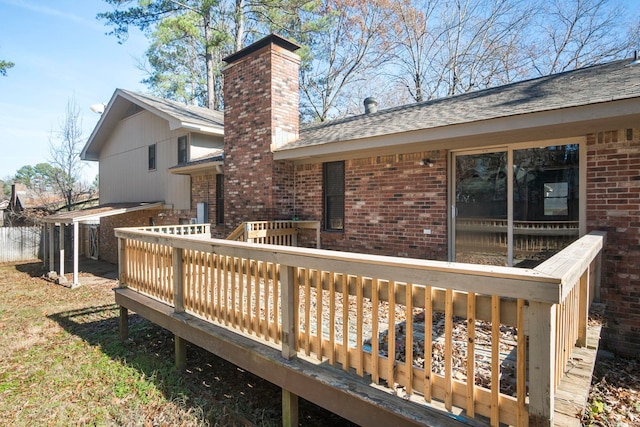 view of wooden terrace