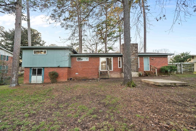 view of rear view of property