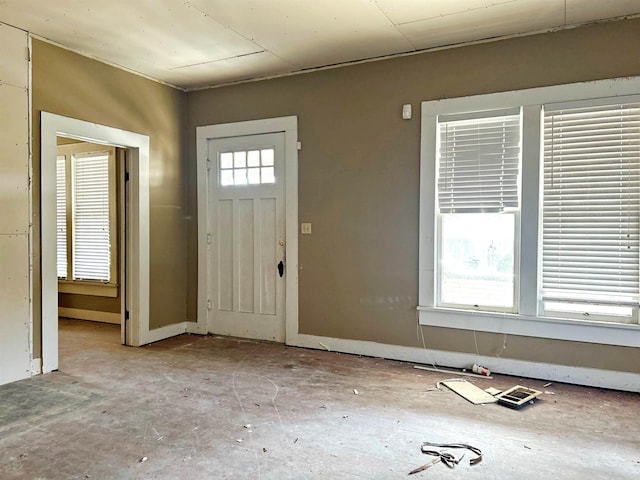 view of foyer entrance