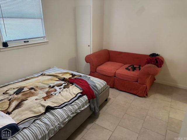 view of tiled bedroom