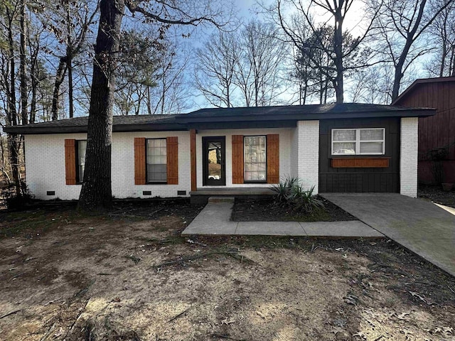 view of ranch-style home