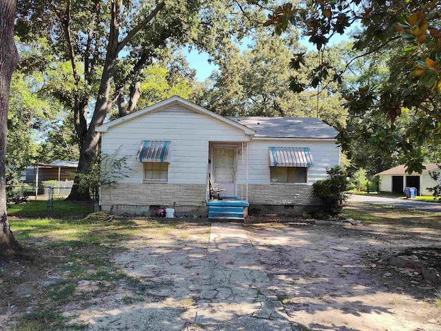 view of bungalow-style home