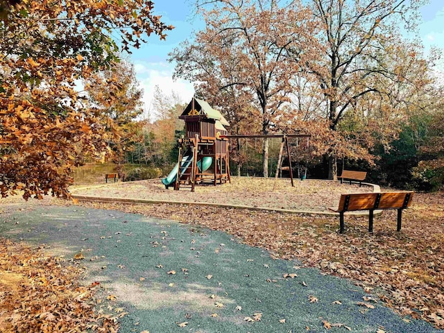 view of play area