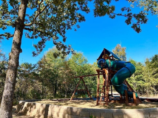 view of jungle gym