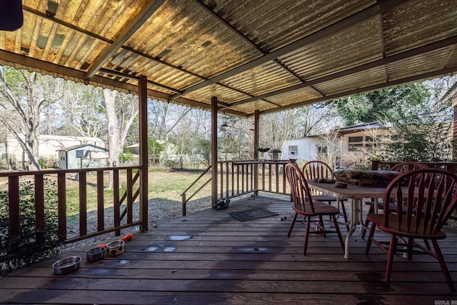 view of wooden terrace