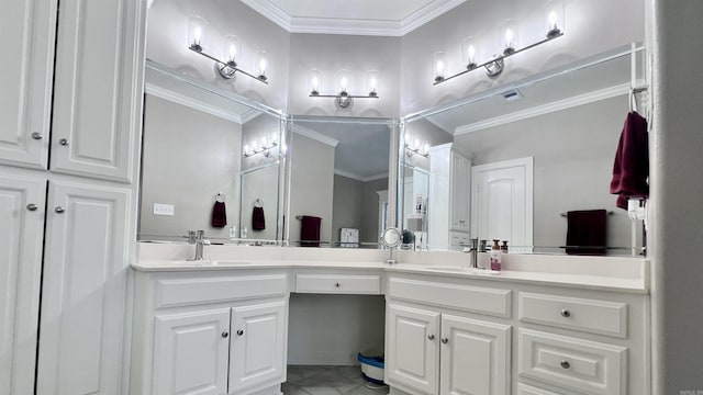 bathroom featuring vanity