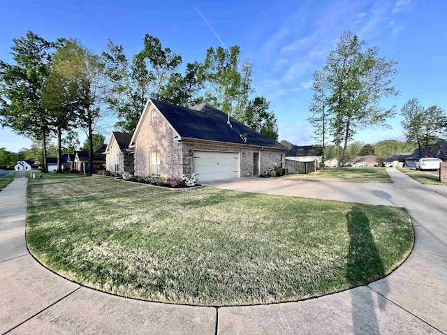 view of home's exterior featuring a yard