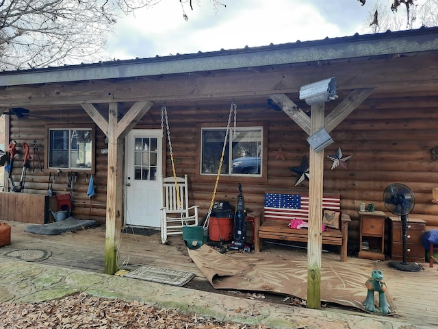 view of rear view of property