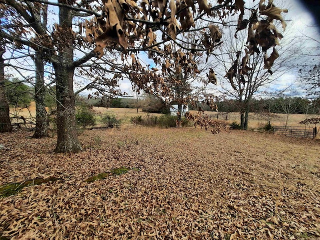 view of yard featuring a rural view