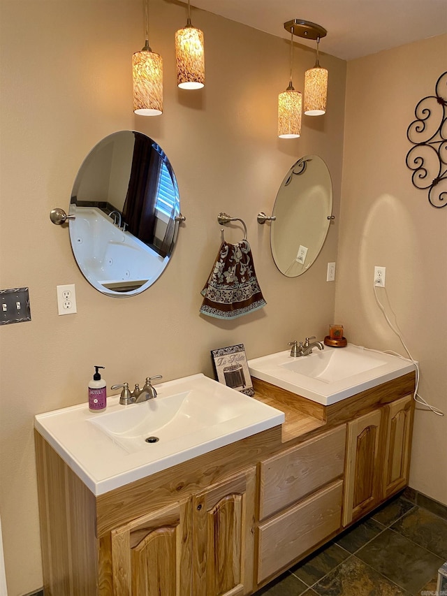 bathroom with vanity