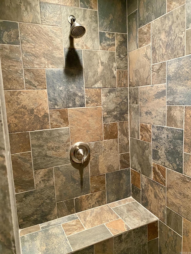 details with tiled shower