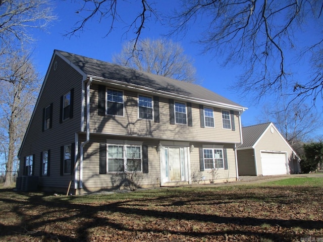 colonial inspired home with central AC