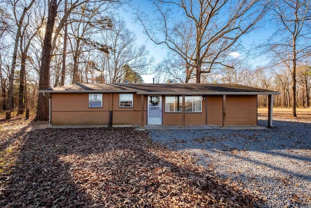 view of ranch-style home