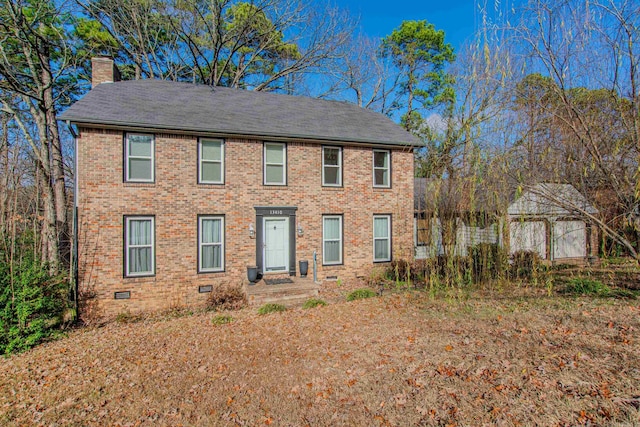 view of colonial home