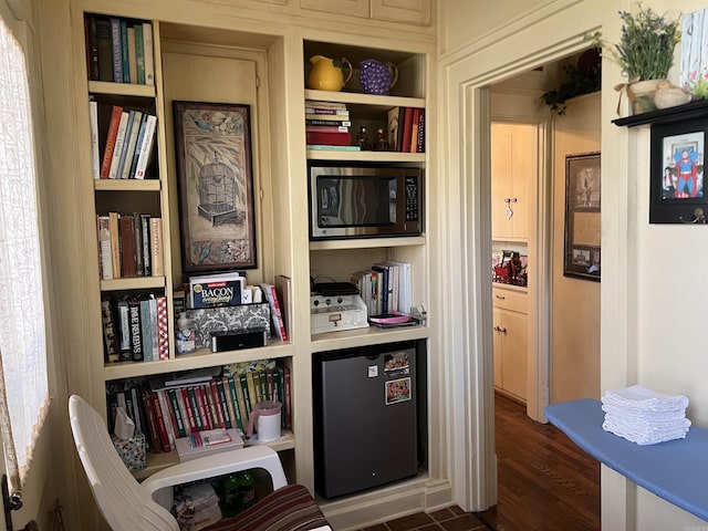 interior space featuring dark hardwood / wood-style floors