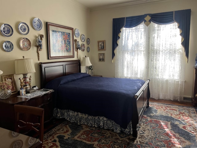 bedroom featuring wood-type flooring