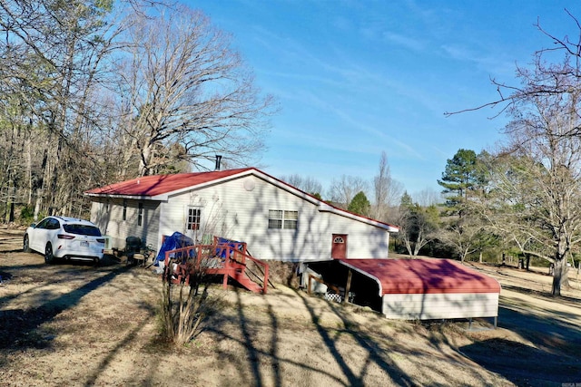 view of side of home