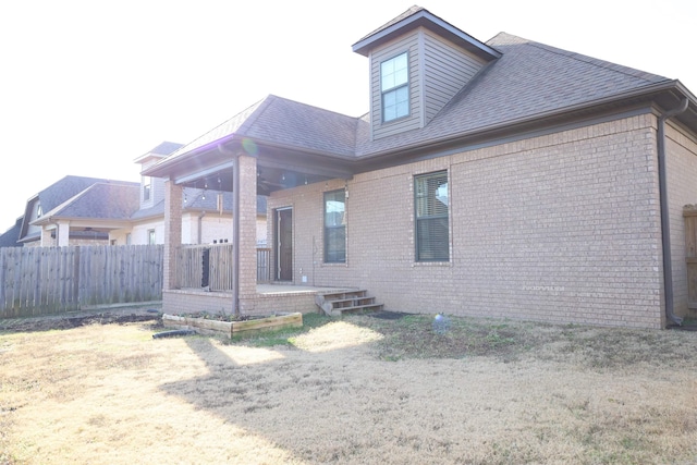 view of rear view of property