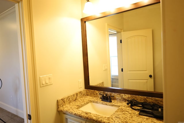 bathroom featuring vanity