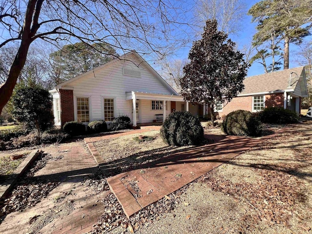 view of rear view of property