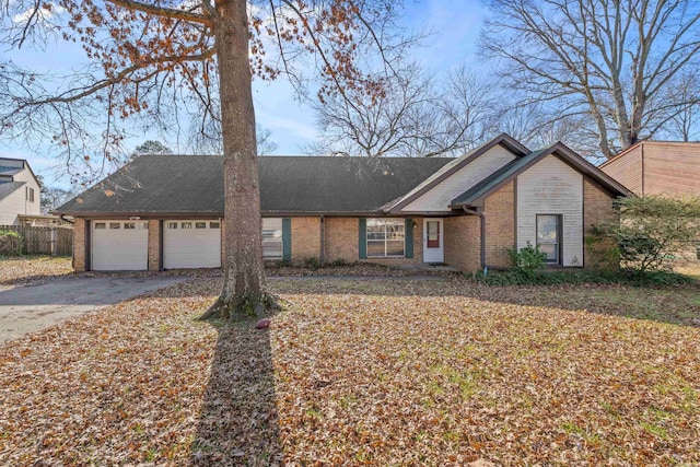 ranch-style house with a garage