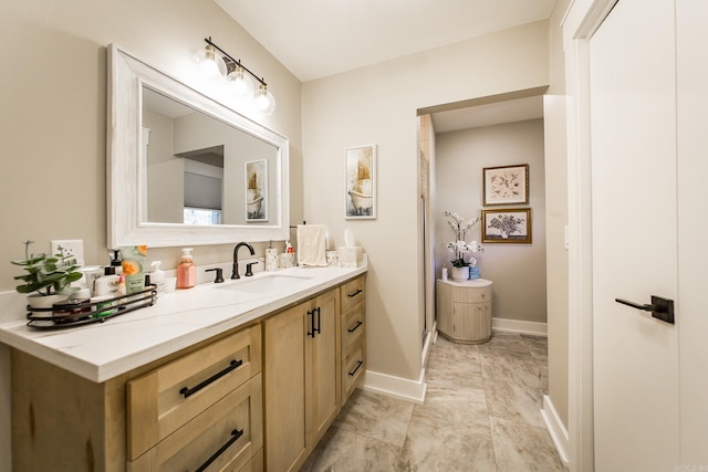 bathroom with vanity