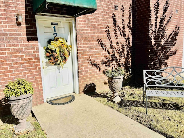 view of exterior entry