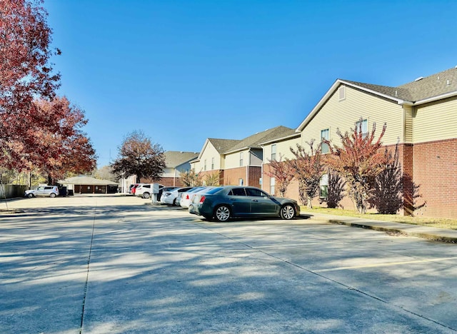 view of parking / parking lot