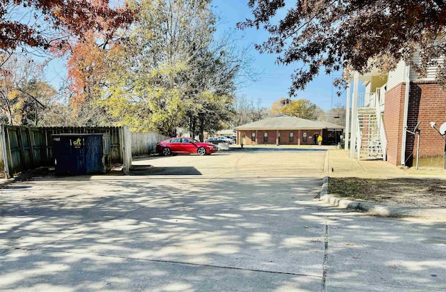 view of vehicle parking