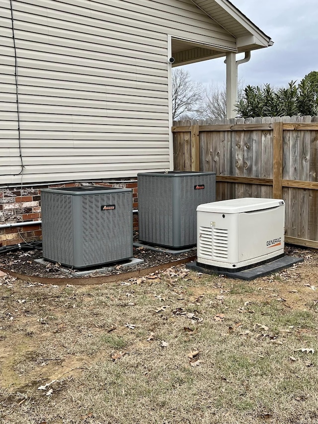 exterior space with central air condition unit