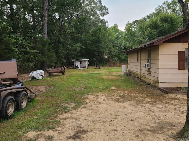 view of yard with cooling unit