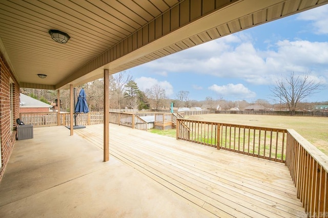 view of wooden terrace