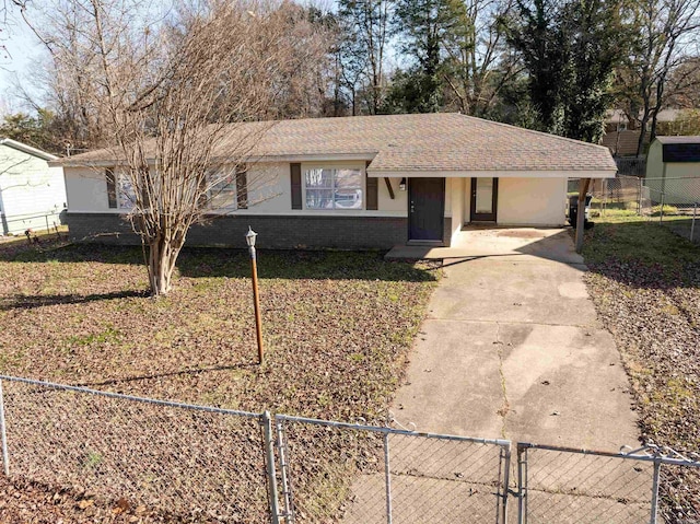 view of ranch-style house