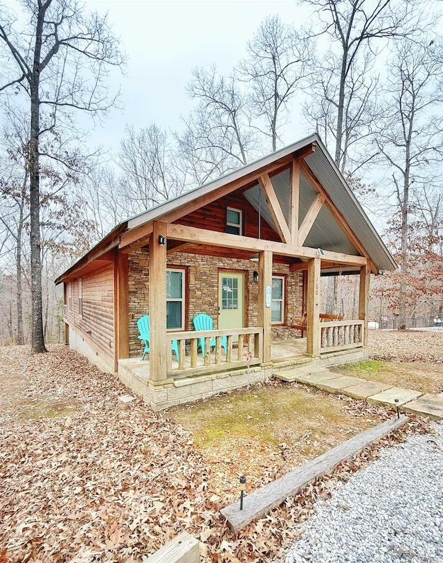 view of front of house with a porch