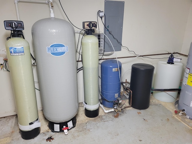 utility room featuring electric panel