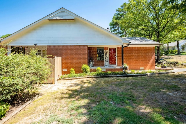 view of front of property