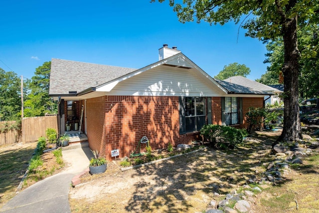 view of front of property