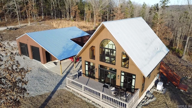 view of rear view of property