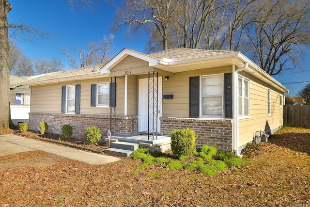 view of front of home