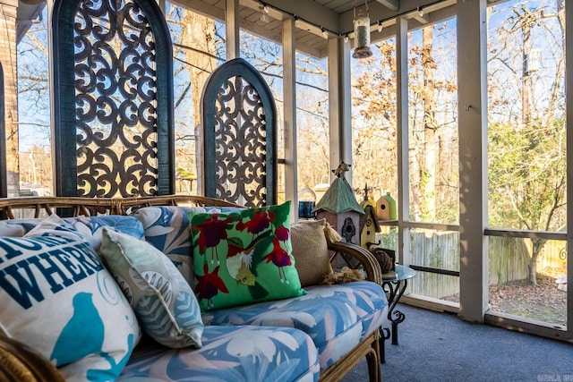 view of sunroom / solarium