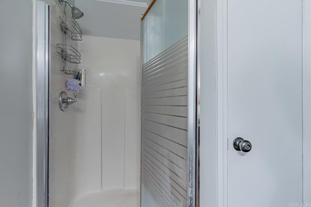 bathroom with an enclosed shower