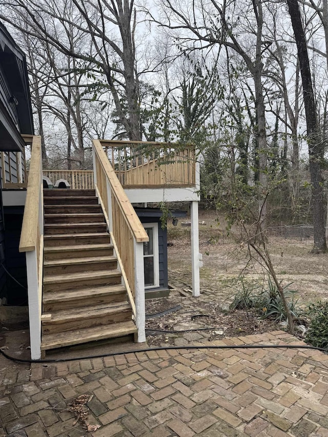 view of patio with a deck