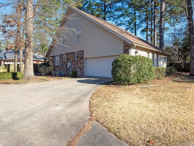 view of property exterior with cooling unit