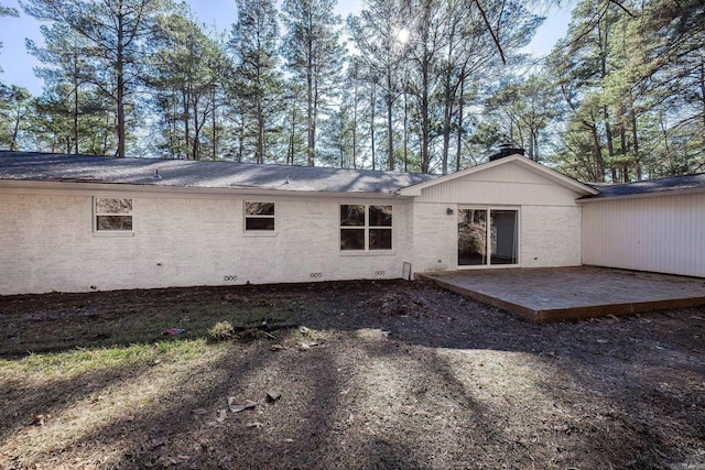 rear view of house featuring a patio area