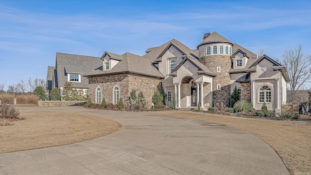 view of french country style house