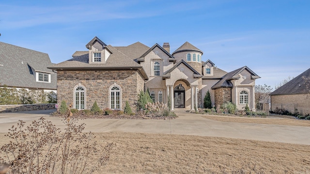 view of french provincial home