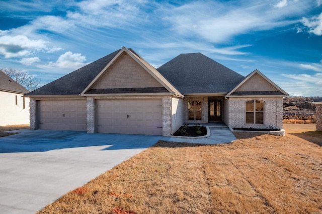 craftsman-style home featuring a garage