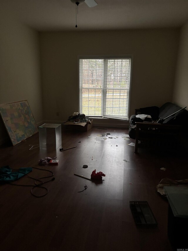 interior space featuring wood finished floors