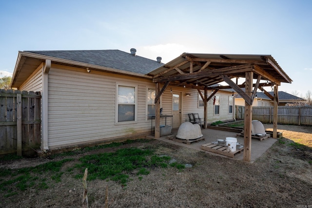 view of back of property